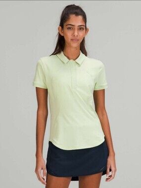 Lululemon Quick-Drying Short Sleeve Polo Shirt Creamy Mint  Size 12